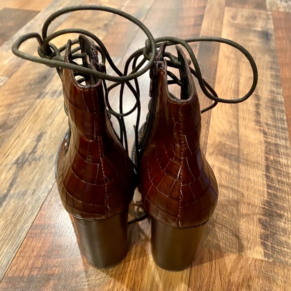 FREE PEOPLE Jeffrey Campbell Palermo Lace Up Heels - Picture 6 of 12